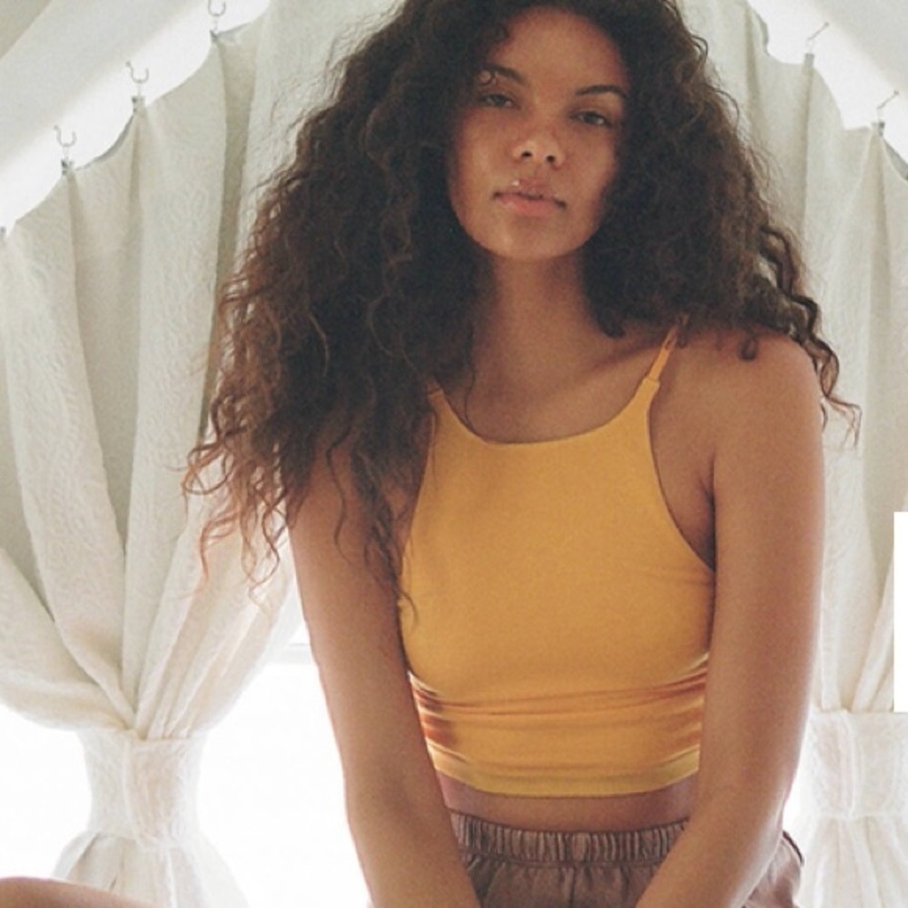 Golden Yellow Crop Top